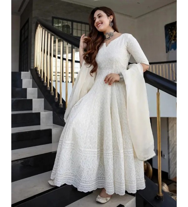 Women Cotton Silk Kurta Dupatta Set