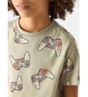 Boys Printed Pure Cotton Regular T Shirt