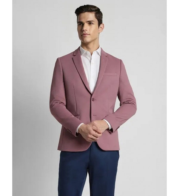Men Solid Single Breasted Formal Blazer  