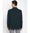 Men Solid Single Breasted Casual Blazer  (Green)