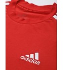 Men Striped Round Neck Pure Cotton Red T-Shirt