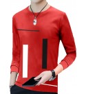 Men Printed Round Neck Pure Cotton Red T-Shirt