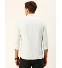 Men Regular Fit Solid Spread Collar Casual Shirt