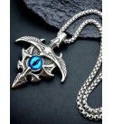 kazare Men Pendant | Pendant For Men | Evil Eye locket | Locket For Men Rhodium Alloy