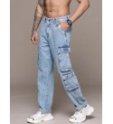 Men Regular Mid Rise Blue Jeans