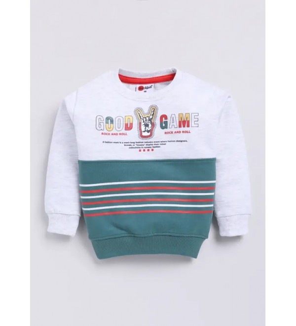 Boys Full Sleeve Graphic Print Sweatshirt