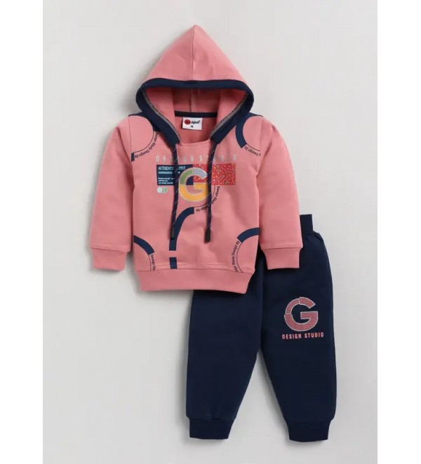 Boys & Girls Casual Sweatshirt Track Pants  (Wine)