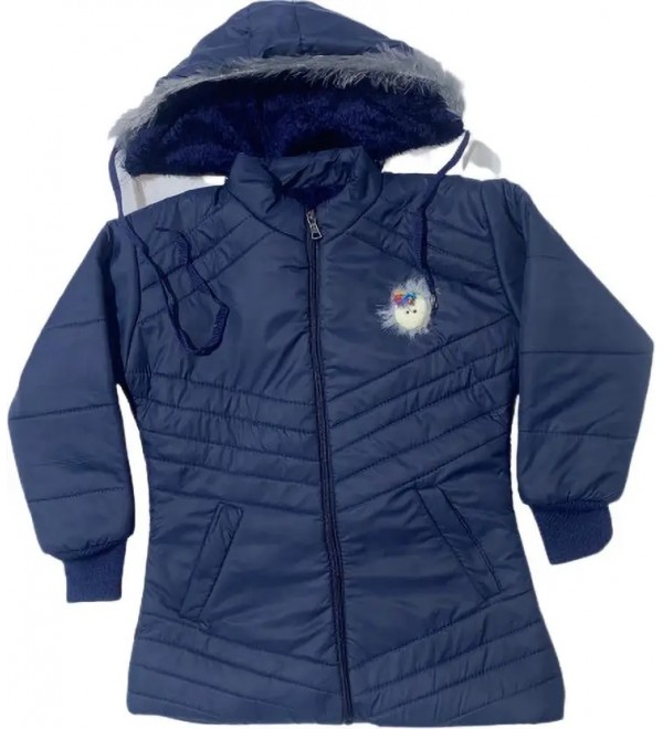 Girls Solid Casual Jacket