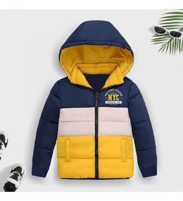 Boys Colorblock Casual Jacket