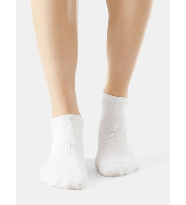 Jockey Compact Cotton Stretch Low Show Socks With StayFresh