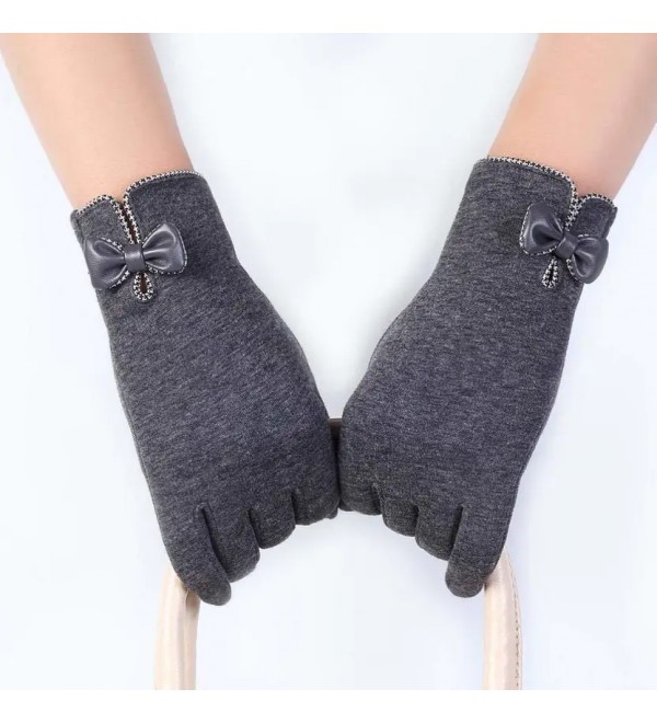 Solid Winter Women Gloves