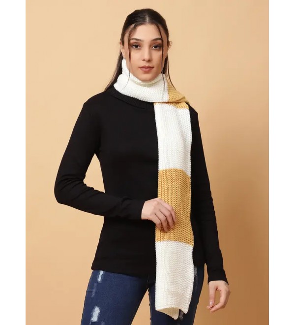 vesture Striped Women Muffler