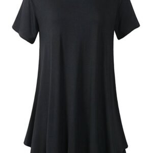 YAGENZ Estate T Shirt Donna Europa Stati T-Shirt Top Vestiti Della Signora Girocollo di Copertura Manica Corta Media lunghezza Tshirt K120