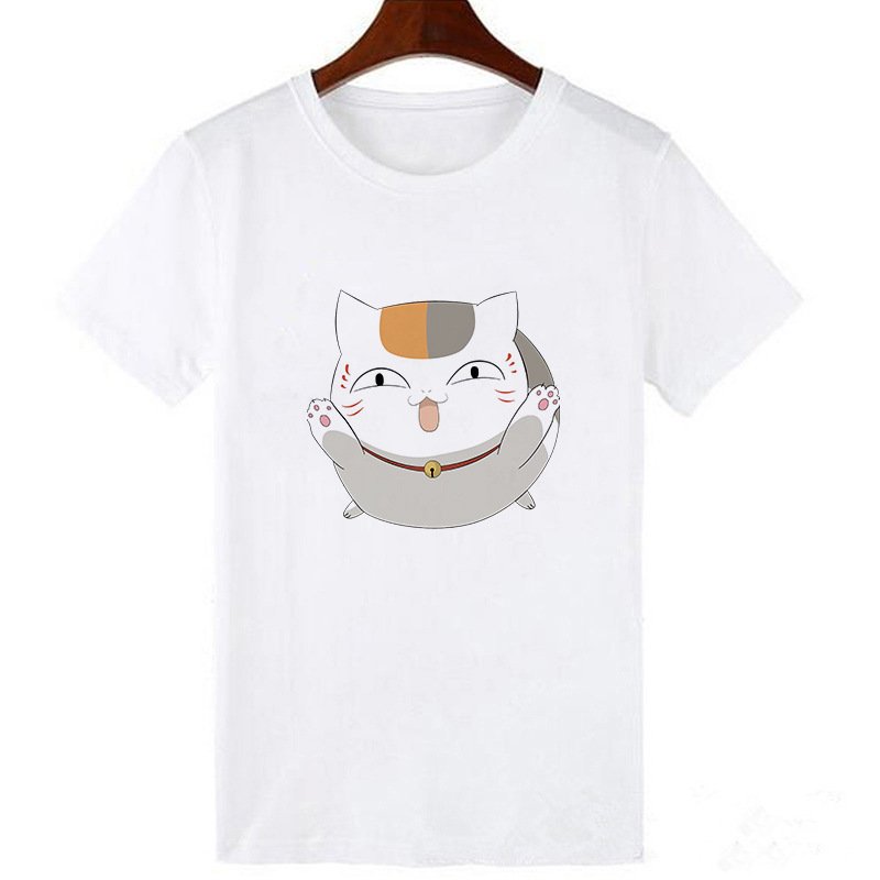 Horro Skull and Cat Femal Tshirt Top Tees kawai T-shirt - Image 6