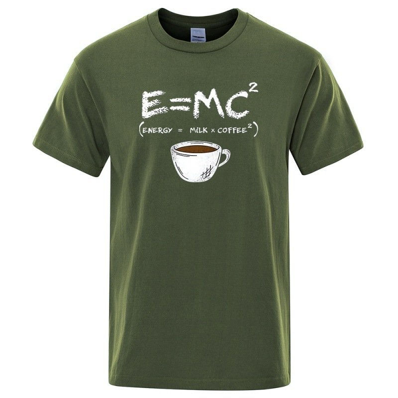 EnergyMilk Coffee Printing Men Tshirt Casual Breathable Tsh - Image 6