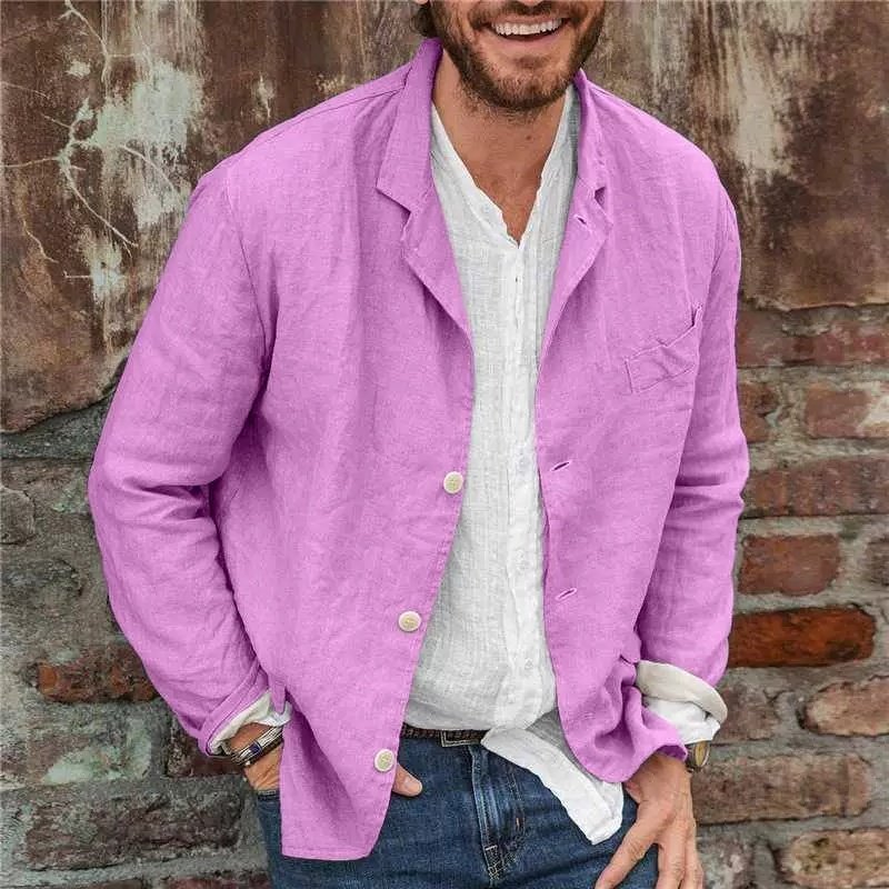 Men's Long-sleeved Shirts Versatile Casual Loose Jacket Top - Image 7