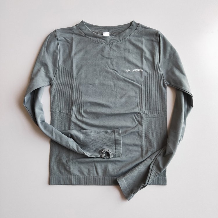 Womens Sports Slim Long Sleeve Running Quick-drying Tight Tshirt Thin Stretch Breathable Workout Clothes - Image 4