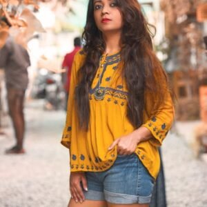 ModaX Maroon Regular Fit top fashion