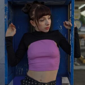 StyleHub Blue Oversized top fashion